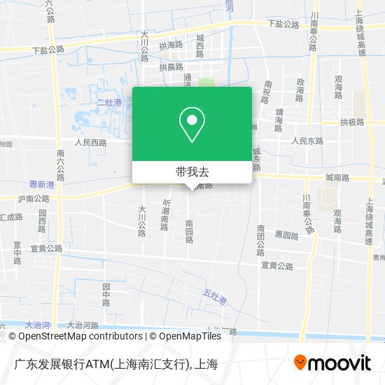 广东发展银行ATM(上海南汇支行)地图