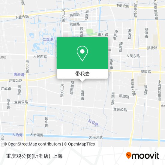 重庆鸡公煲(听潮店)地图