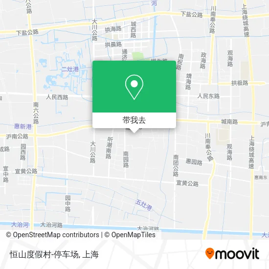 恒山度假村-停车场地图