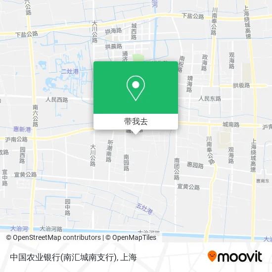 中国农业银行(南汇城南支行)地图