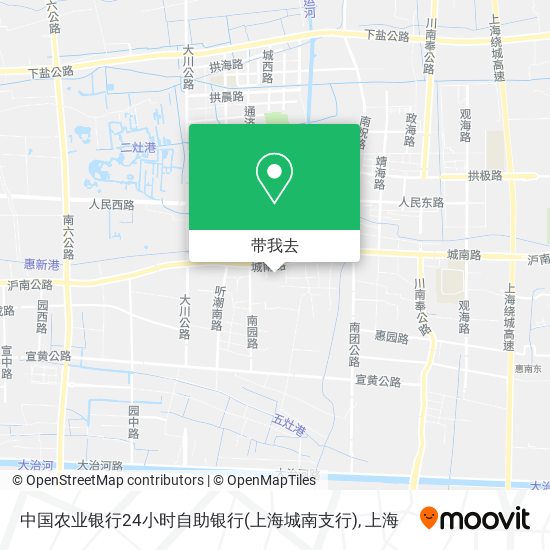 中国农业银行24小时自助银行(上海城南支行)地图