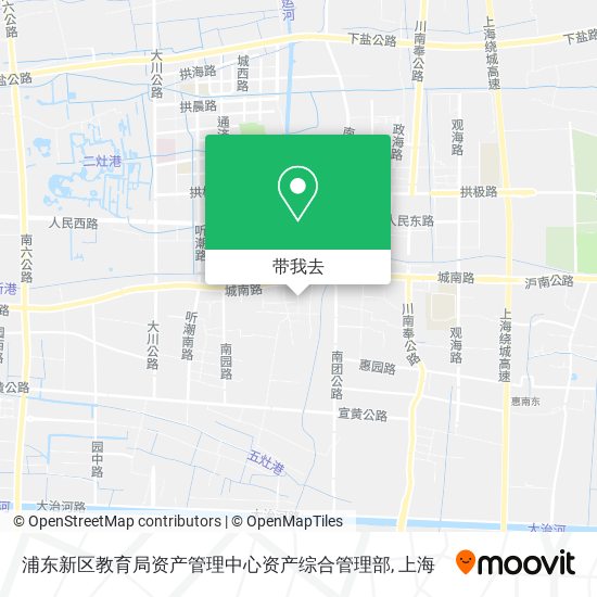 浦东新区教育局资产管理中心资产综合管理部地图