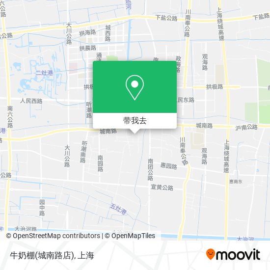 牛奶棚(城南路店)地图