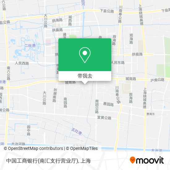 中国工商银行(南汇支行营业厅)地图