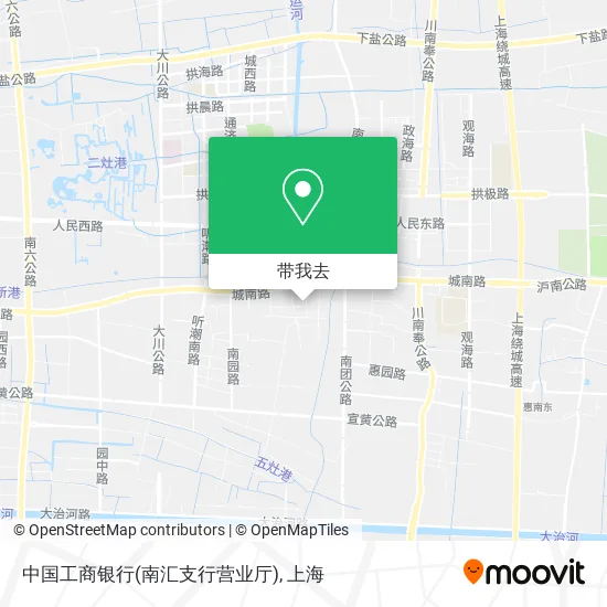 中国工商银行(南汇支行营业厅)地图