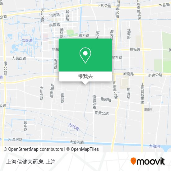 上海信健大药房地图