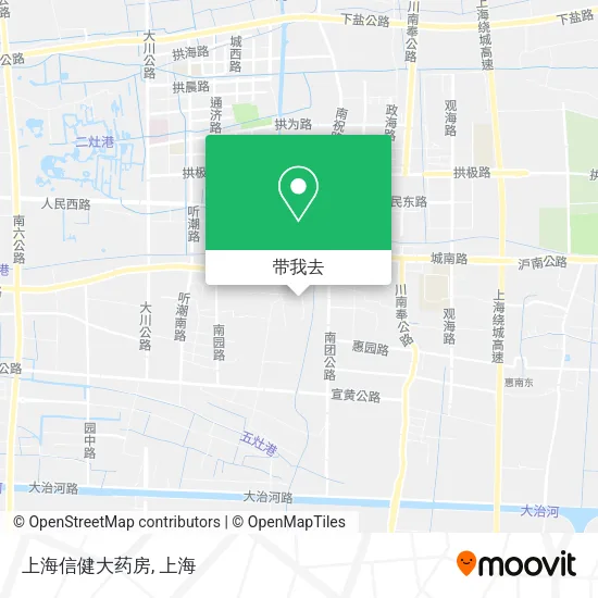 上海信健大药房地图