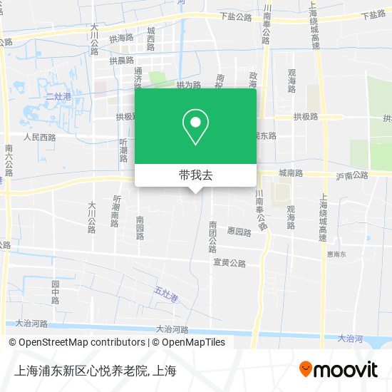 上海浦东新区心悦养老院地图