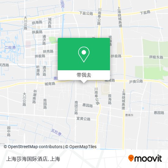 上海莎海国际酒店地图