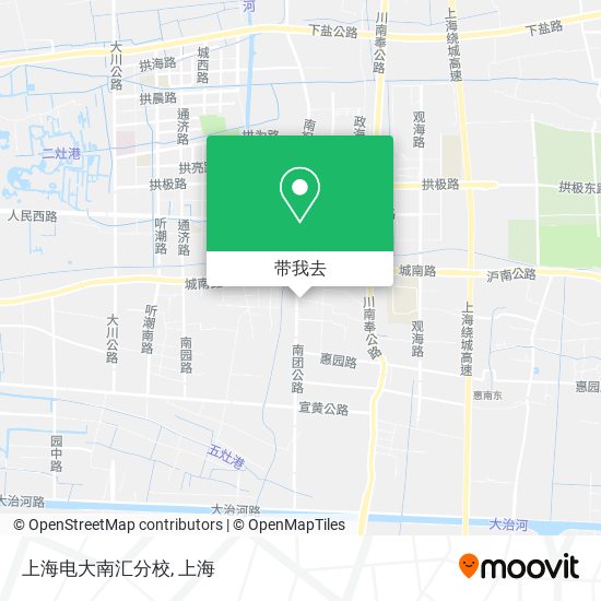 上海电大南汇分校地图