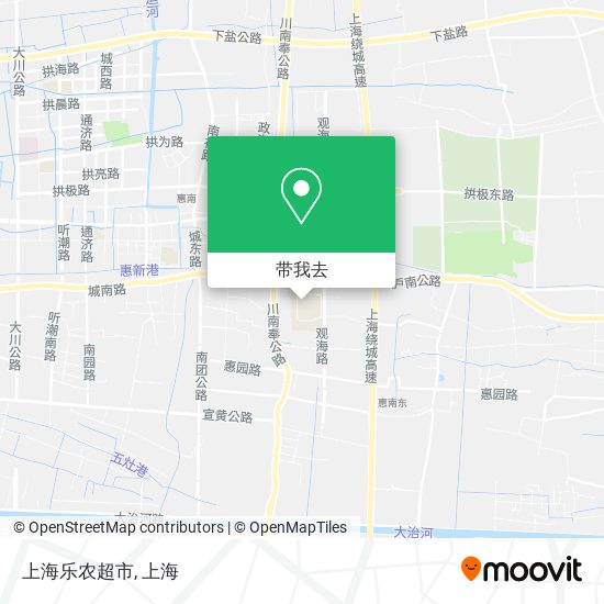 上海乐农超市地图