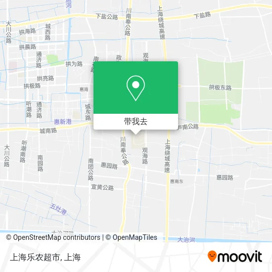 上海乐农超市地图