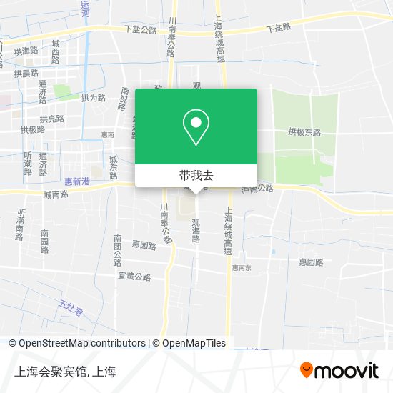 上海会聚宾馆地图