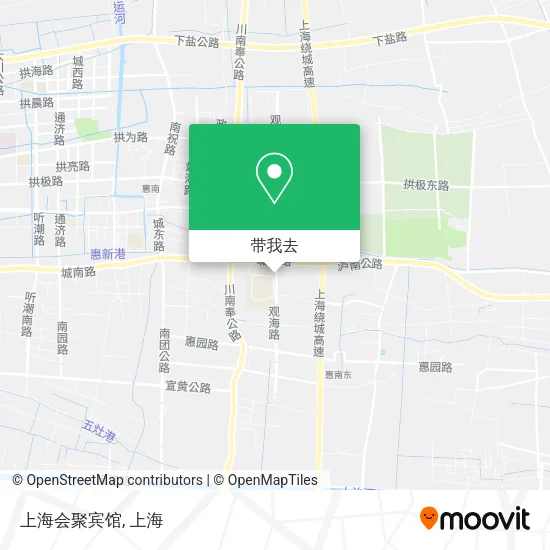上海会聚宾馆地图