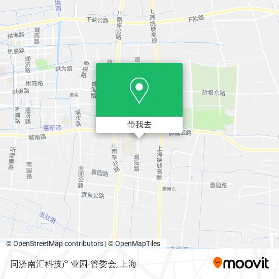 同济南汇科技产业园-管委会地图