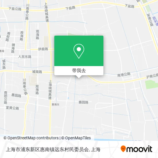 上海市浦东新区惠南镇远东村民委员会地图