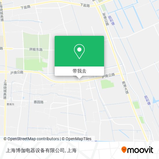 上海博伽电器设备有限公司地图