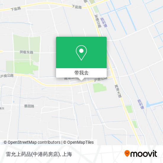 雷允上药品(中港药房店)地图