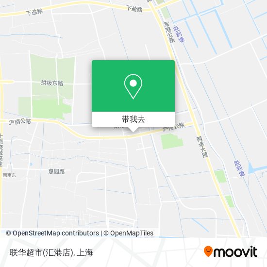 联华超市(汇港店)地图