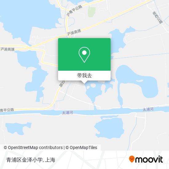 青浦区金泽小学地图