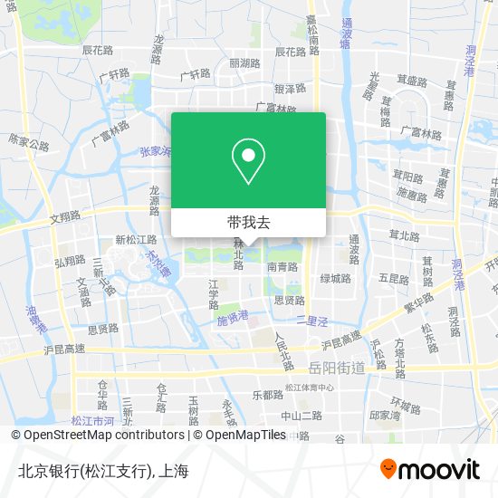 北京银行(松江支行)地图