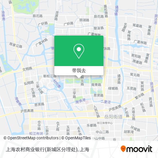 上海农村商业银行(新城区分理处)地图