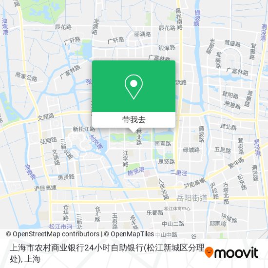 上海市农村商业银行24小时自助银行(松江新城区分理处)地图
