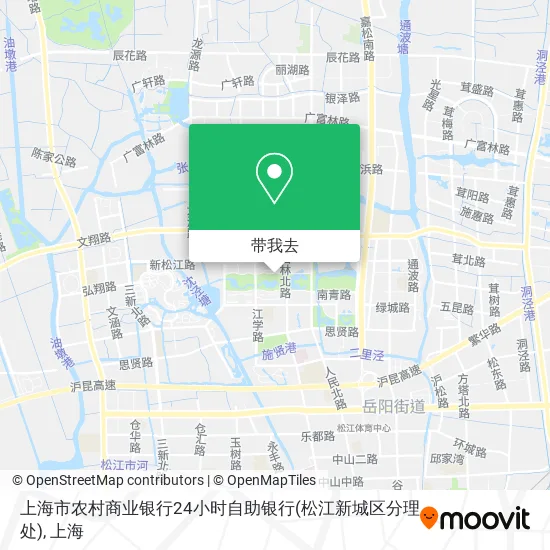 上海市农村商业银行24小时自助银行(松江新城区分理处)地图