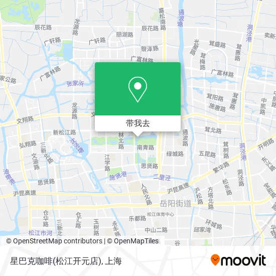 星巴克咖啡(松江开元店)地图