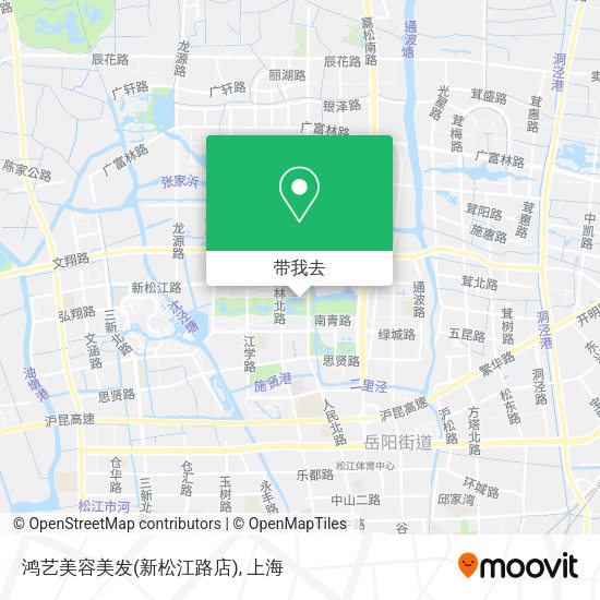 鸿艺美容美发(新松江路店)地图