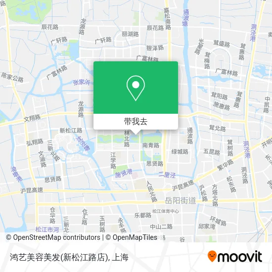 鸿艺美容美发(新松江路店)地图