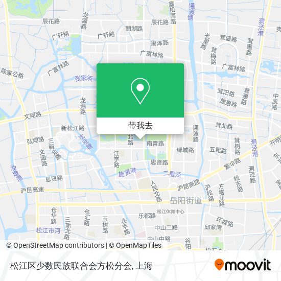 松江区少数民族联合会方松分会地图
