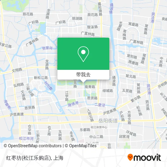 红枣坊(松江乐购店)地图