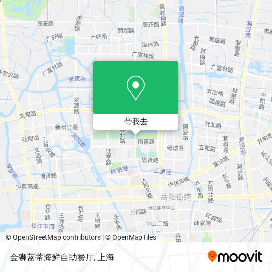 金狮蓝蒂海鲜自助餐厅地图