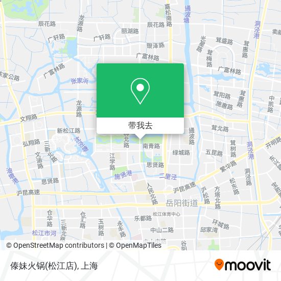 傣妹火锅(松江店)地图