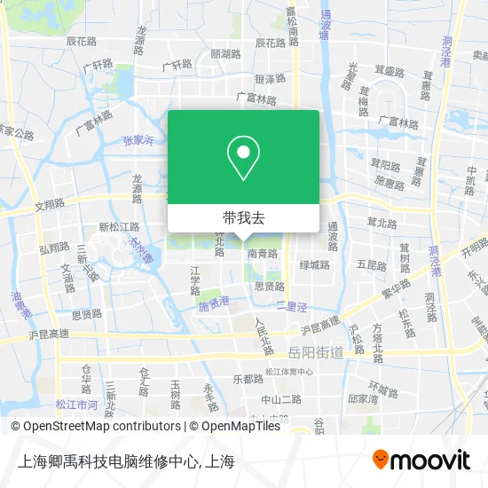 上海卿禹科技电脑维修中心地图