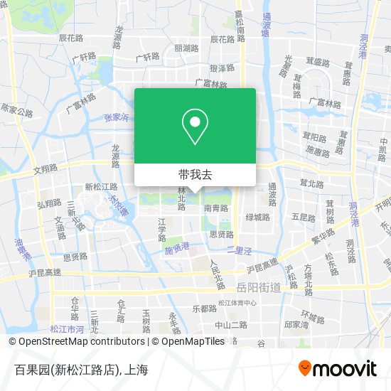 百果园(新松江路店)地图