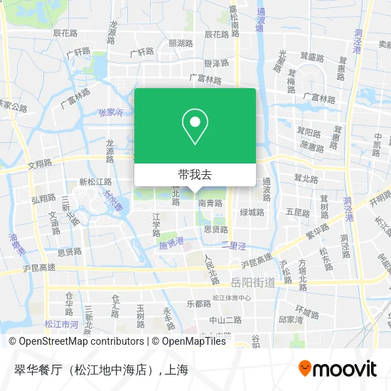 翠华餐厅（松江地中海店）地图