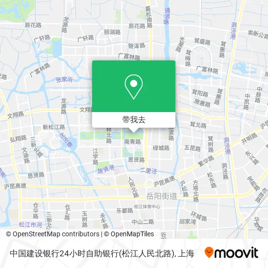 中国建设银行24小时自助银行(松江人民北路)地图