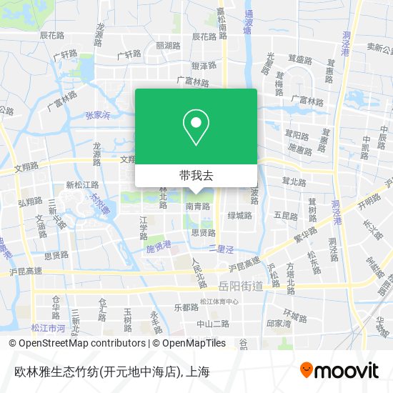 欧林雅生态竹纺(开元地中海店)地图