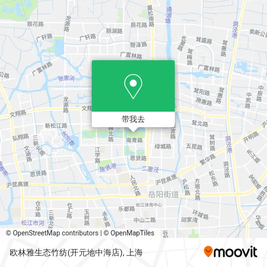欧林雅生态竹纺(开元地中海店)地图