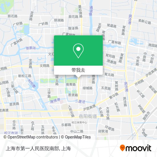 上海市第一人民医院南部地图