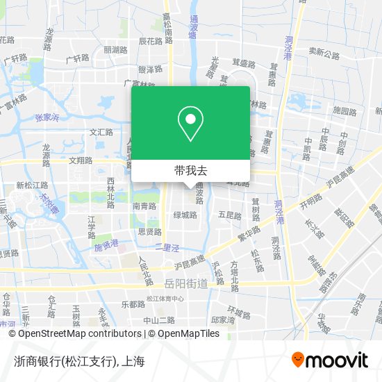 浙商银行(松江支行)地图