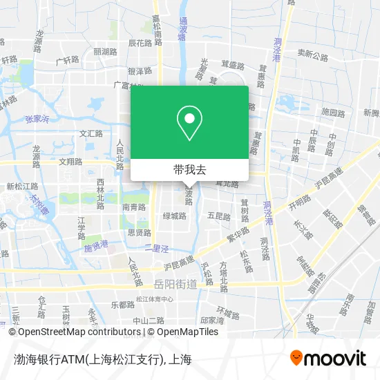 渤海银行ATM(上海松江支行)地图
