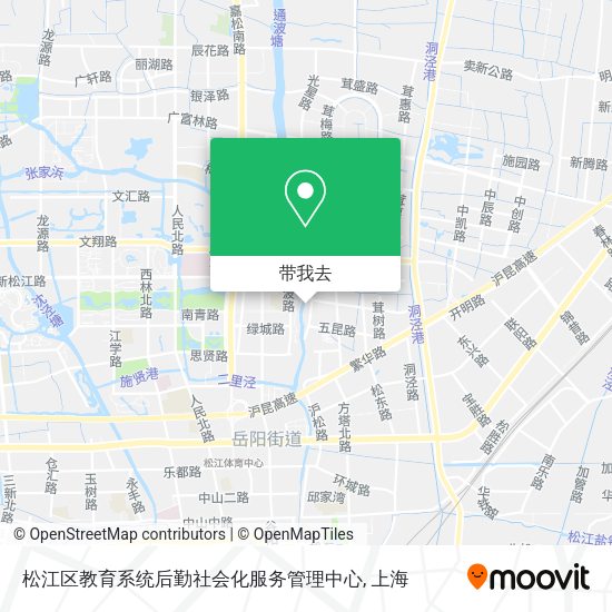 松江区教育系统后勤社会化服务管理中心地图