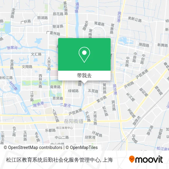 松江区教育系统后勤社会化服务管理中心地图