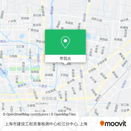上海市建设工程质量检测中心松江分中心地图