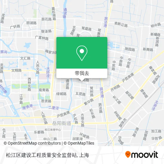 松江区建设工程质量安全监督站地图