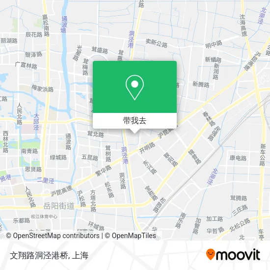 文翔路洞泾港桥地图