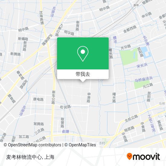 麦考林物流中心地图